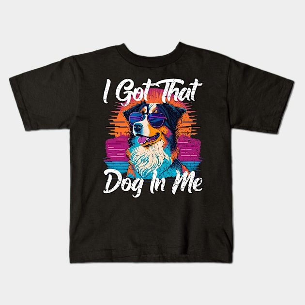 I Got That Dog In Me Collie MD Meme Funny Workout Kids T-Shirt by NearlyNow